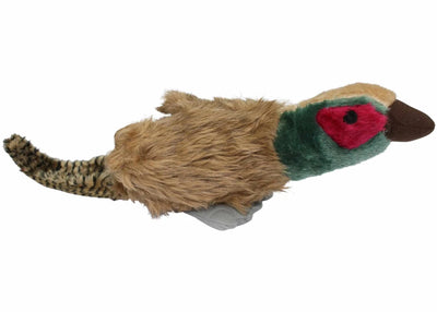 Multipet Migrators Pheasant - 18" Realistic Plush Squeaky Dog Toy - Pets Perfect