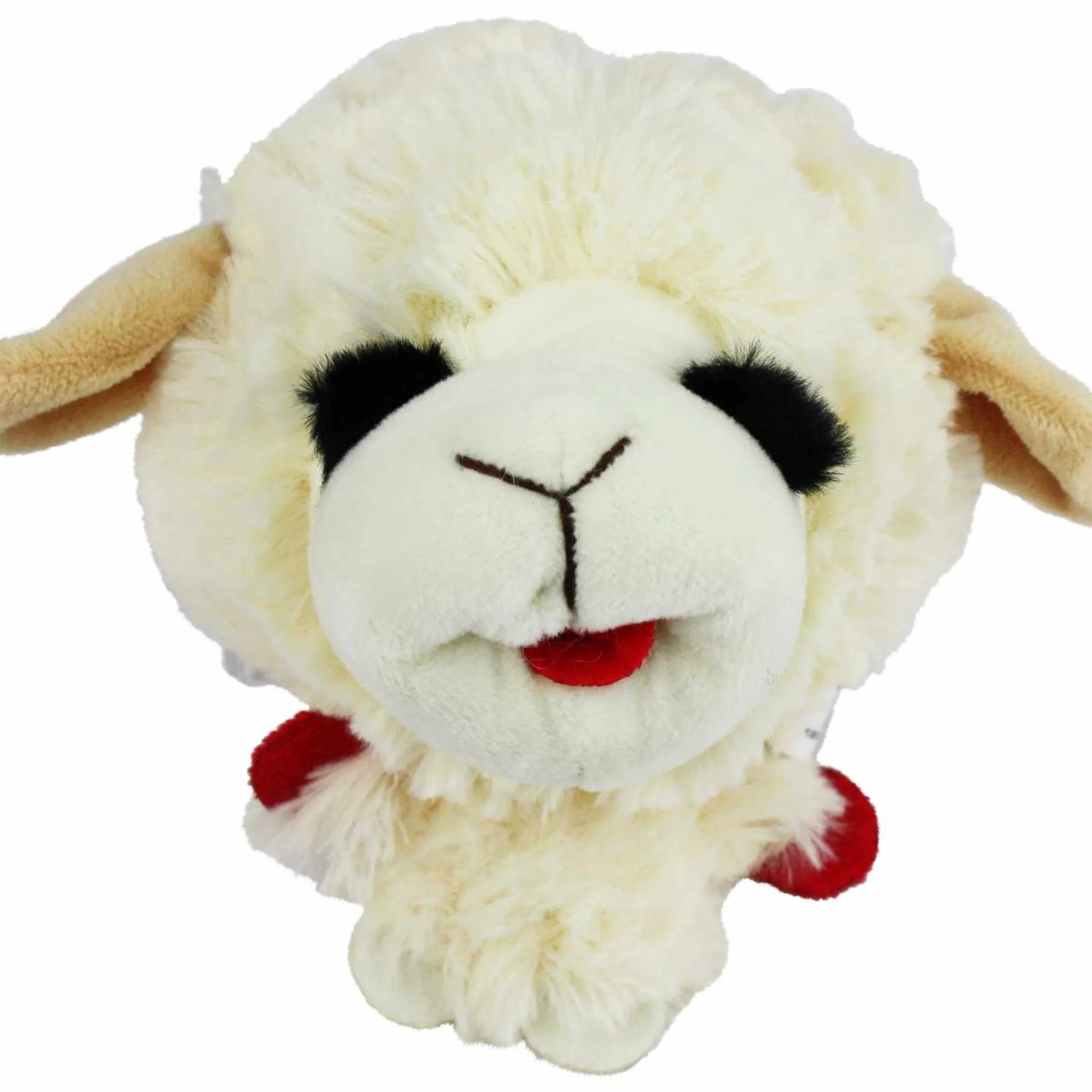 Multipet Lamb Chop Knobby Noggins Plush Dog Toy 5"