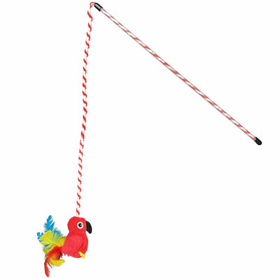 Multipet Margaritaville Parrot Wand Cat Toy 18" - Pets Perfect