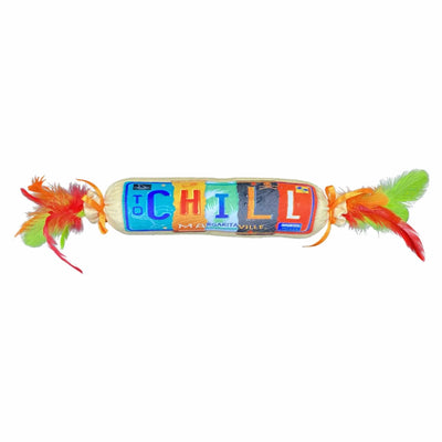 Multipet Margaritaville License to Chill Cat Kicker with Feathers 18" - Pets Perfect