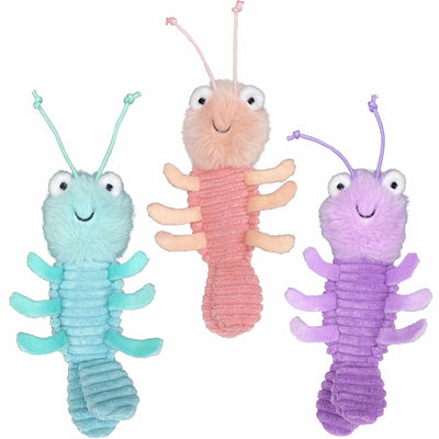 Multipet Margaritaville Mini Gumbo Shrimp Plush Dog Toy Assorted 6" - Pets Perfect