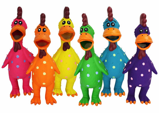 Multipet Globkens Latex Dog Chew Toy Assorted Colors Large 11.5" - Pets Perfect