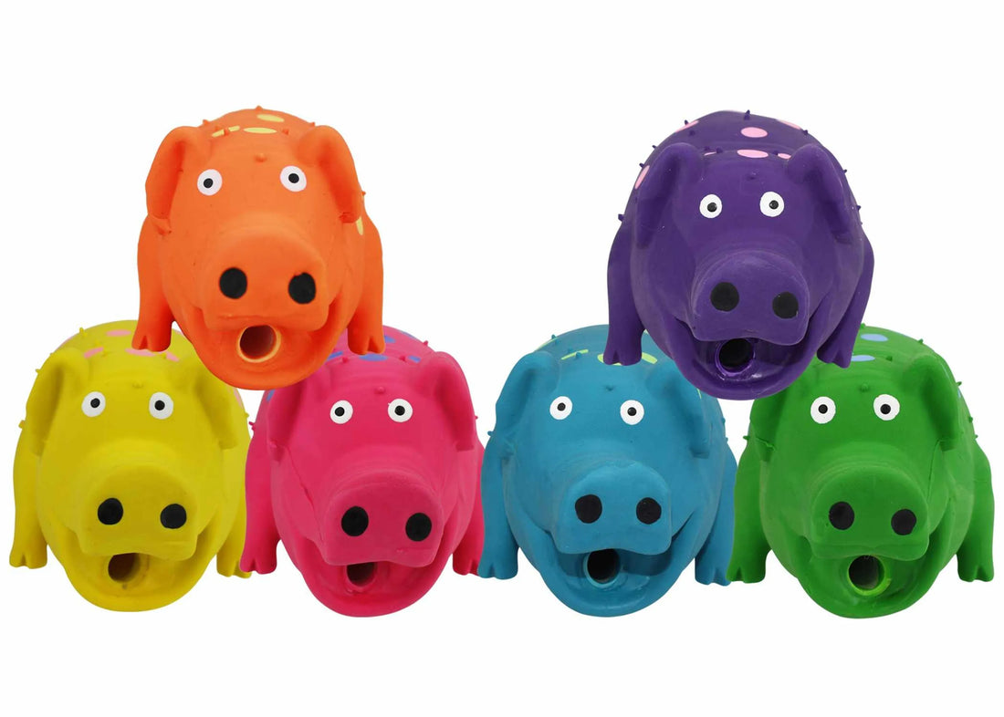 Multipet Globlets Latex Dog Chew Toy Assorted Colors