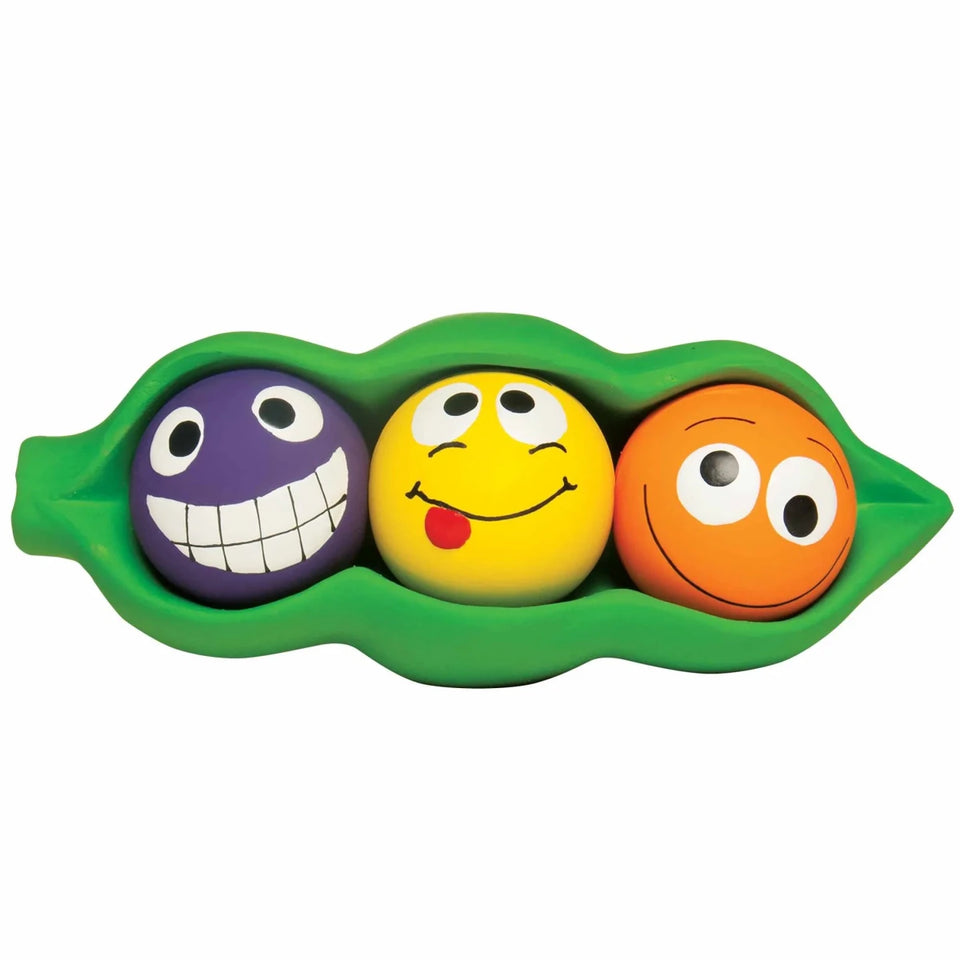 Multipet Three Peas in a Pod Latex Dog Chew Toy 7.5" - Pets Perfect