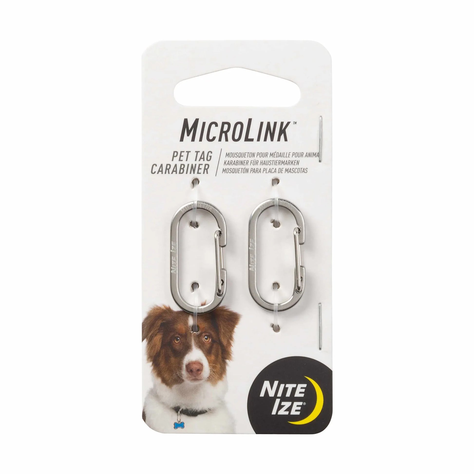 Nite Ize MicroLink Pet Tag Carabiner - 2 Pack - Pets Perfect