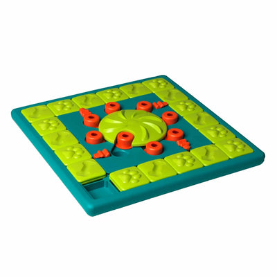 Nina Ottosson MultiPuzzle Interactive Treat Dog Puzzle Dog Toy Blue Level 4 - Pets Perfect