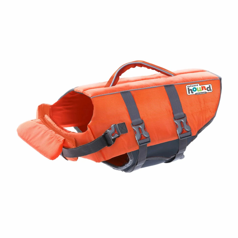 Outward Hound Granby Splash Dog Life Jacket - Orange, X-Small-Large - Pets Perfect