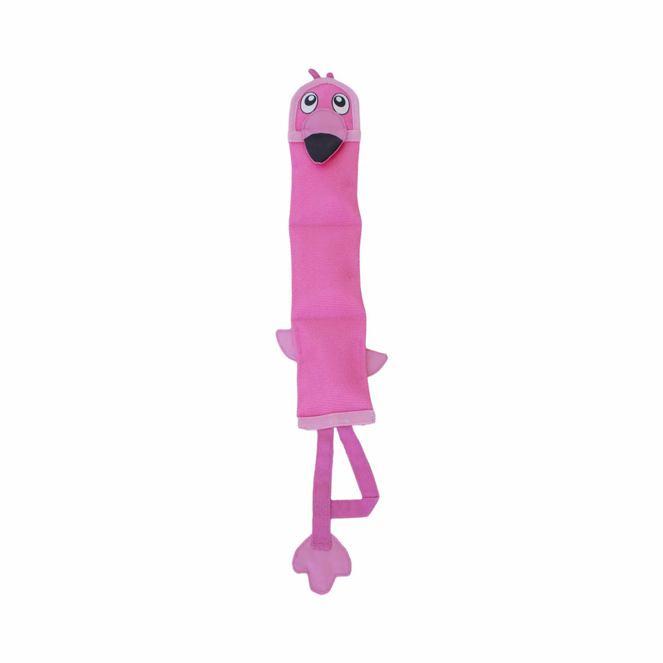 Outward Hound Fire Biterz Flamingo Plush Dog Toy Pink Large, view 3