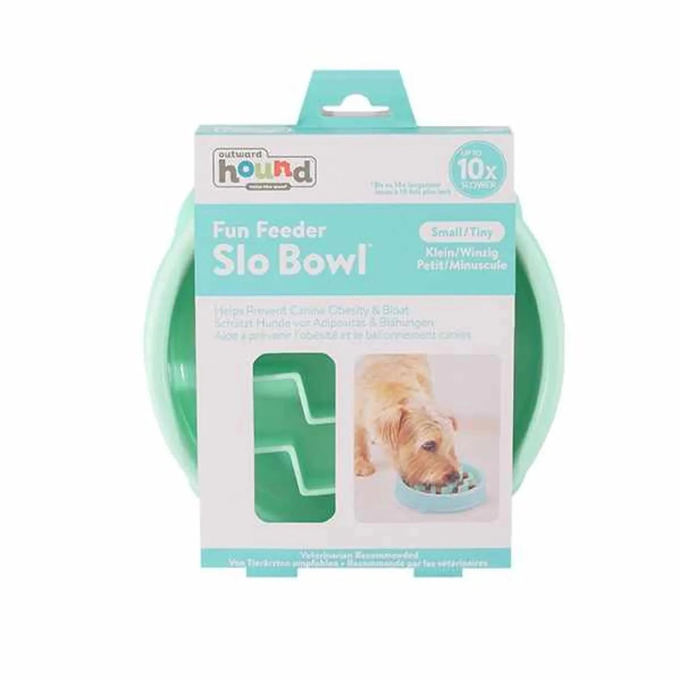 Outward Hound Fun Feeder Wave Mint Small - Pets Perfect