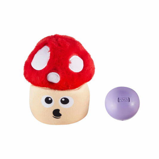 Nina Ottosson Snack Palz Mushroom Interactive Plush Dog Puzzle Toy - Pets Perfect