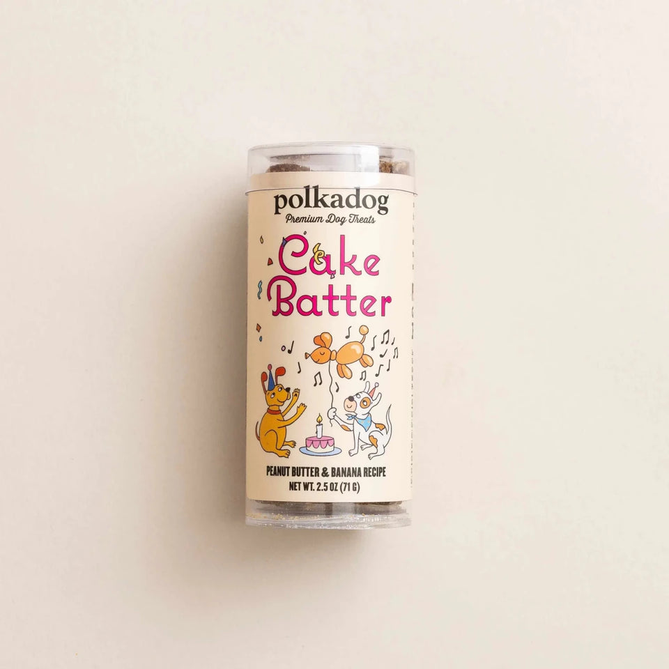 Polkadog Cake Batter Peanut Butter and Banana Soft & Chewy Dog Treats - Pets Perfect
