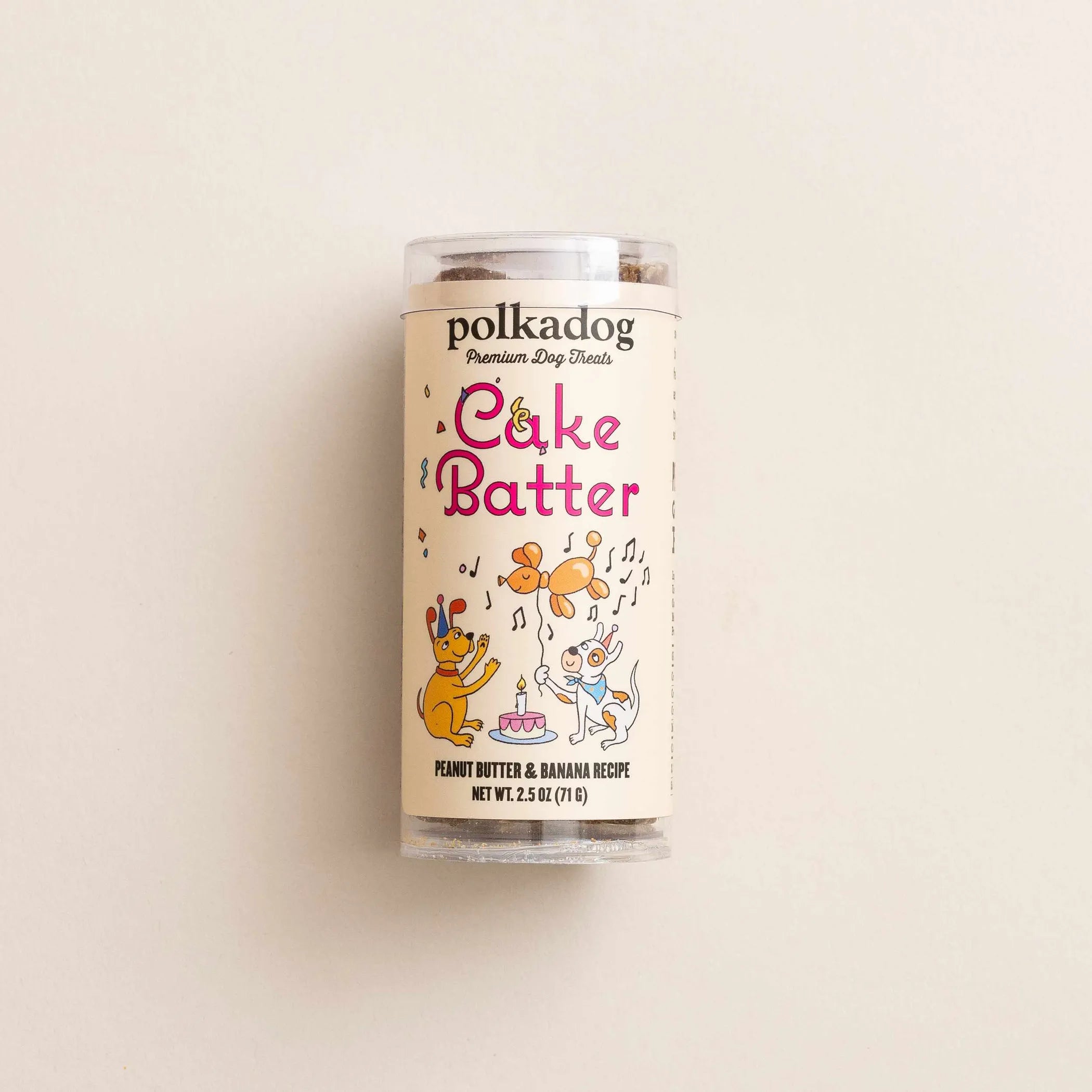 Polkadog Cake Batter Peanut Butter and Banana Soft & Chewy Dog Treats