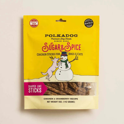Polkadog Sugar & Spice Clam Salmon Crunchy Dog Treats - Limited Ingredient, Made in USA (5 oz) - Pets Perfect