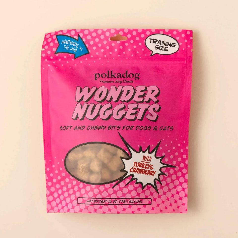 Polkadog Wonder Nuggets Training Bits Turkey & Cranberry Soft & Chewy Dog and Cat Dog Treats - Pets Perfect