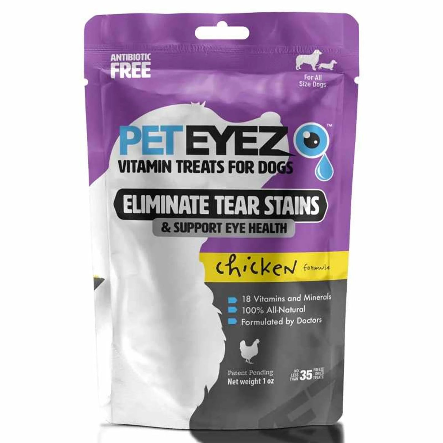 Pet Eyez Vitamin Treats for Dogs Chicken Formula 1oz - Pets Perfect