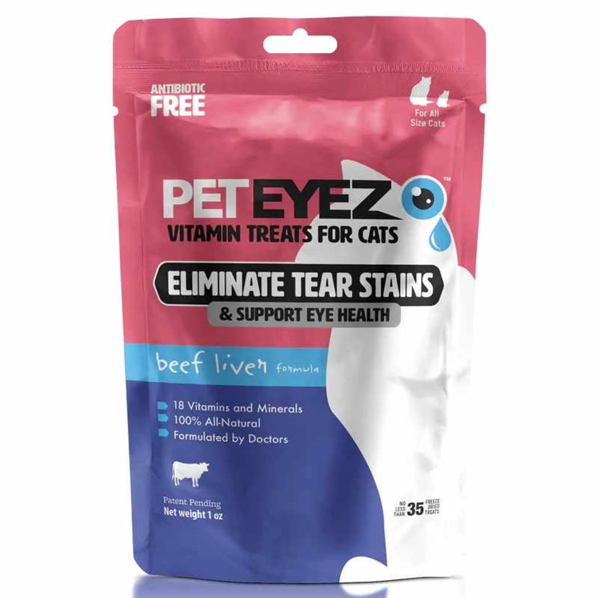 Pet Eyez Vitamin Treats for Cats Beef Liver Formula 1oz - Pets Perfect