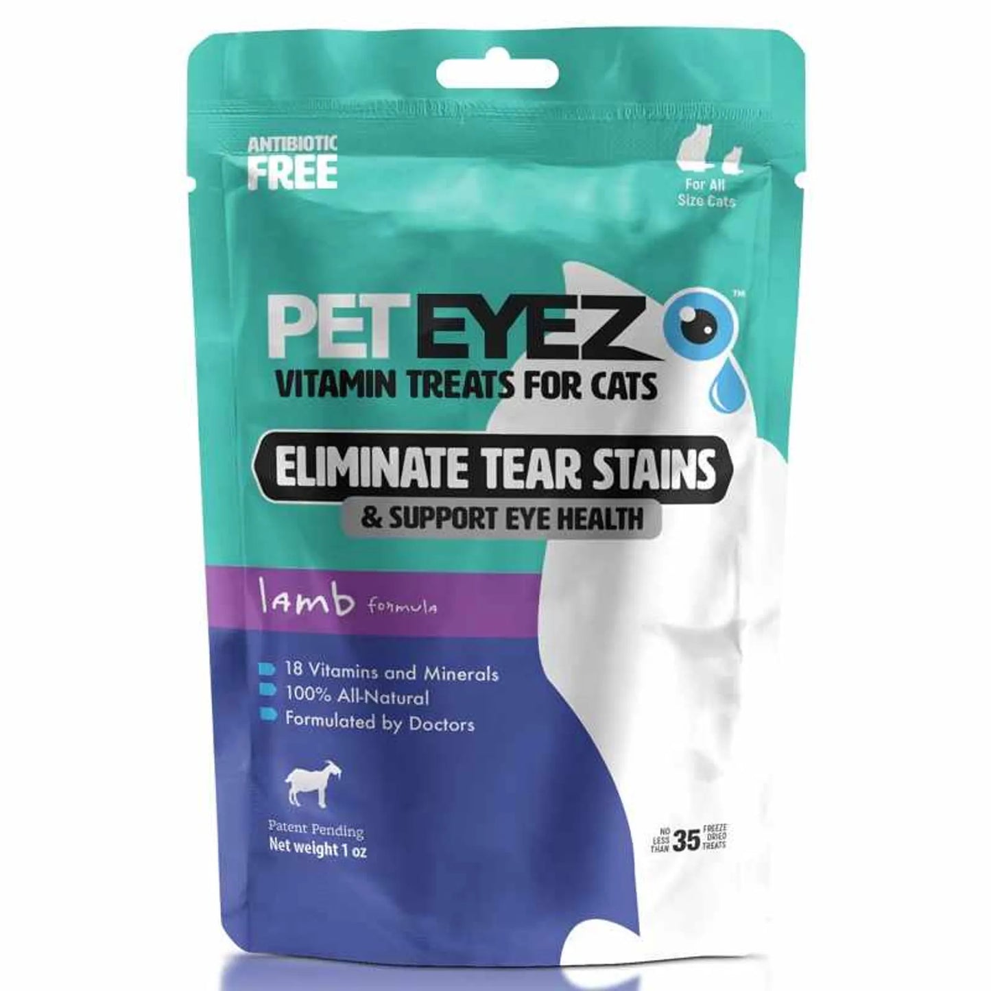 Pet Eyez Vitamin Treats for Cats Lamb Formula 1oz - Pets Perfect