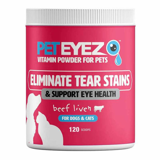Pet Eyez Vitamin Powder for Dogs & Cats Beef Liver 120 Scoops - Pets Perfect