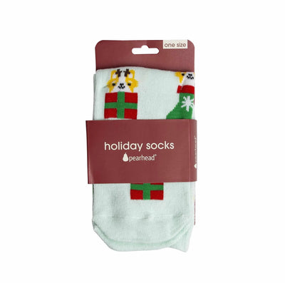 Pearhead Corgi Holiday Socks Green - Pets Perfect