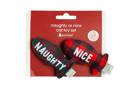 Pearhead Naughty Or Nice Cat Toy Set - Pets Perfect