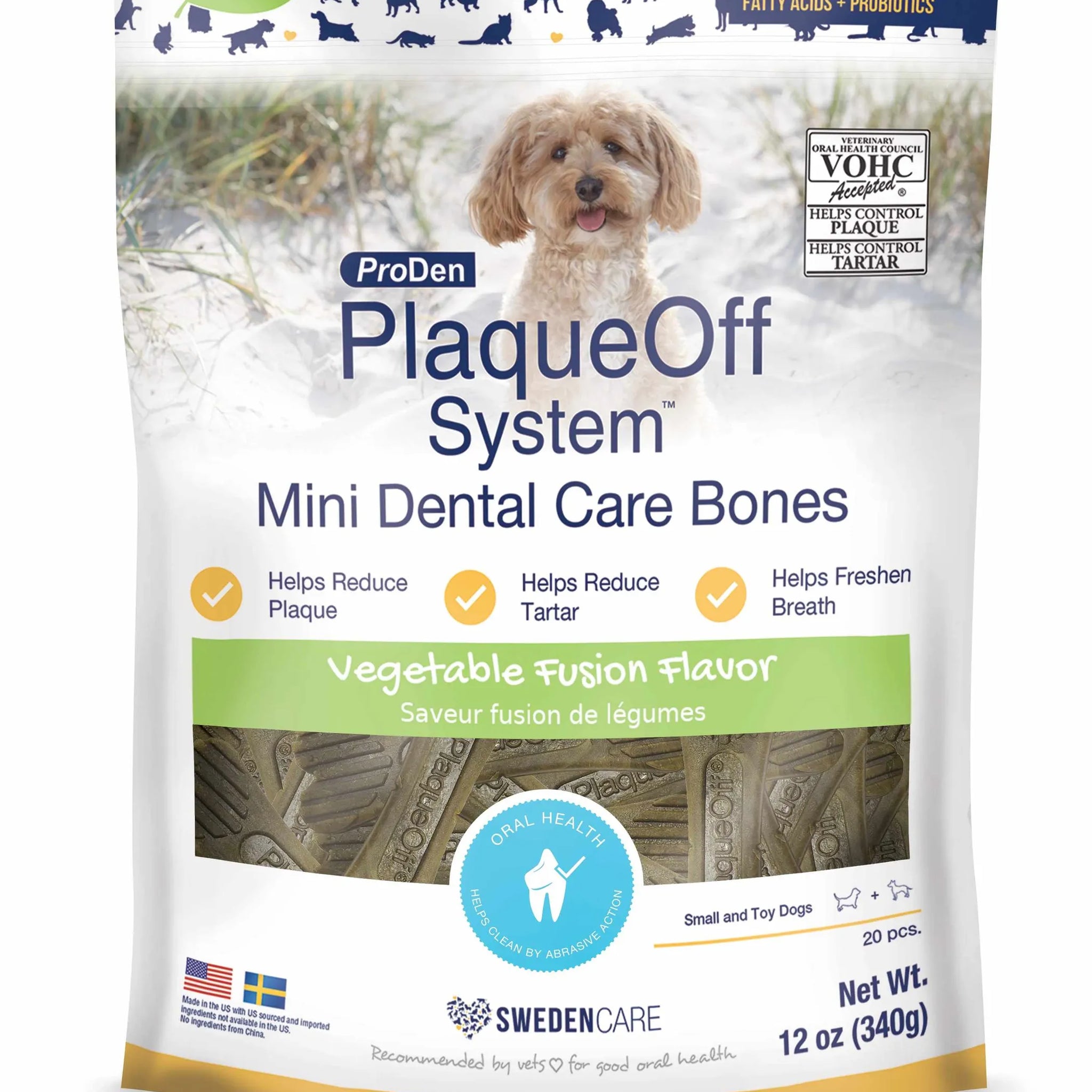 PlaqueOff - MINI Dental Care Bones
