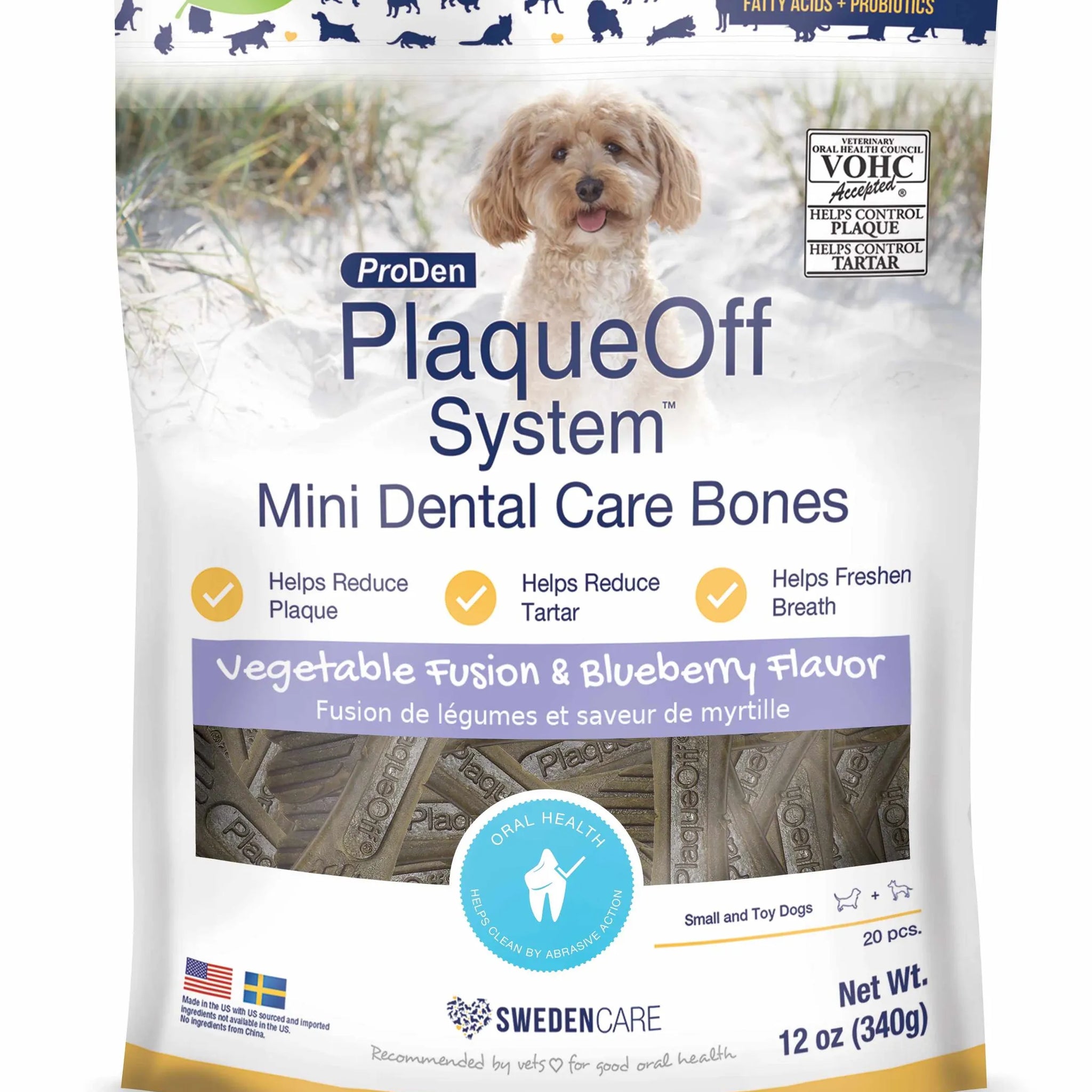 PlaqueOff - MINI Dental Care Bones