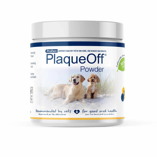 ProDen PlaqueOff Powder for Dogs - Natural Kelp Dental Care Supplement for Plaque and Tartar Control