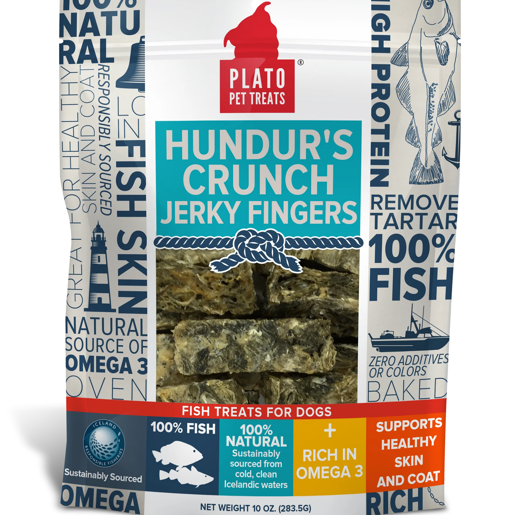 Plato Hundur's Crunch Jerky Fingers