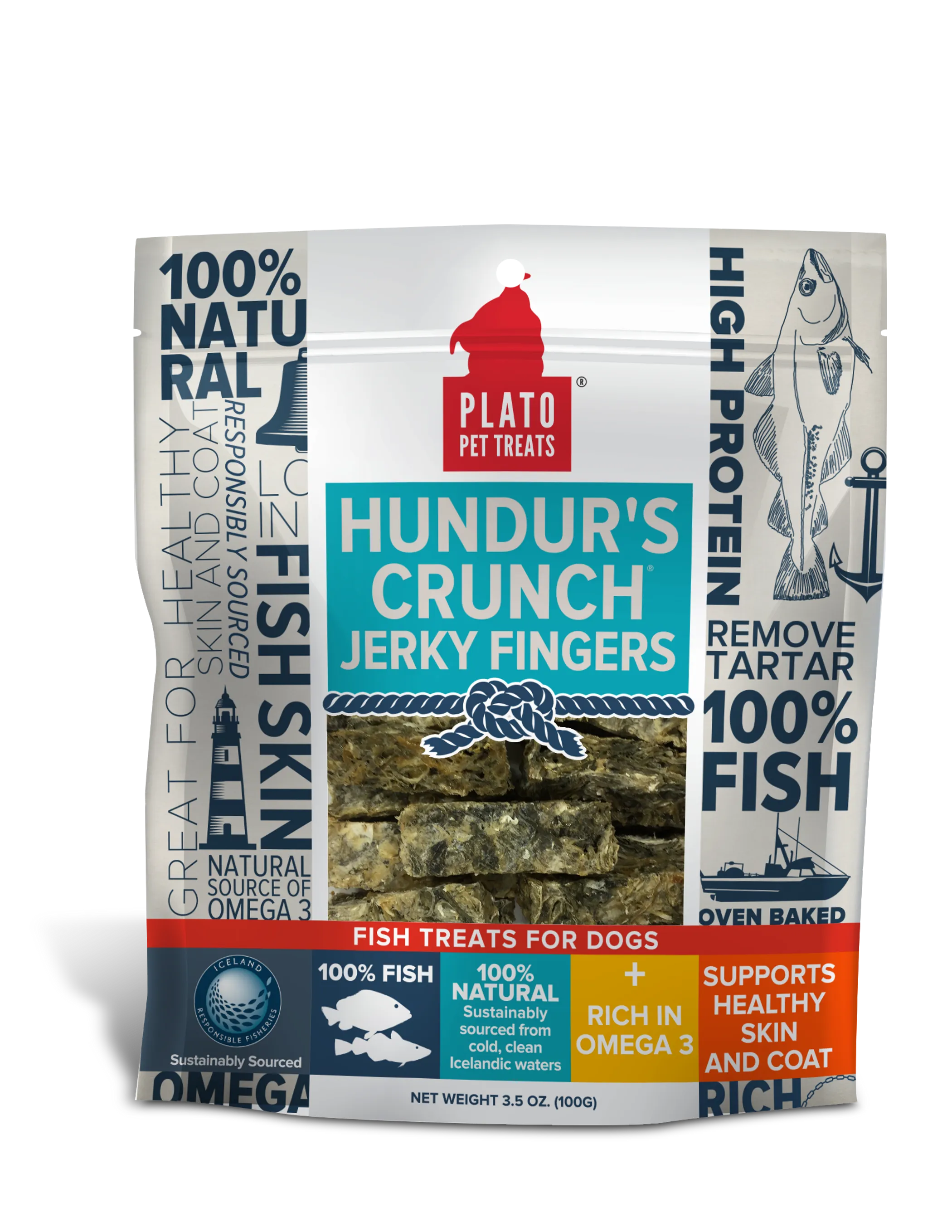 Plato Hundur's Crunch Jerky Fingers
