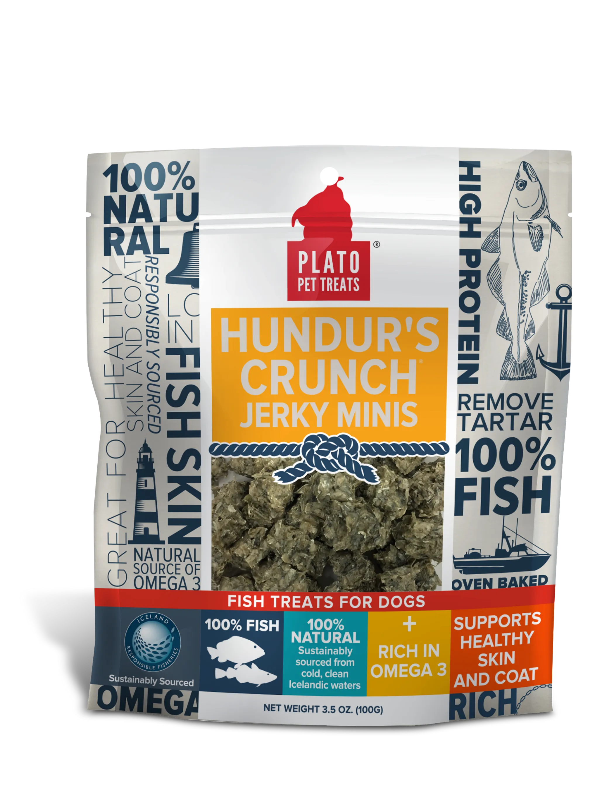 Plato Hundur's Crunch Jerky Minis