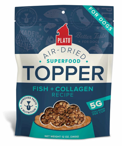 Plato Dry Dog Food Topper Fish & Collagen Recipe - Pets Perfect