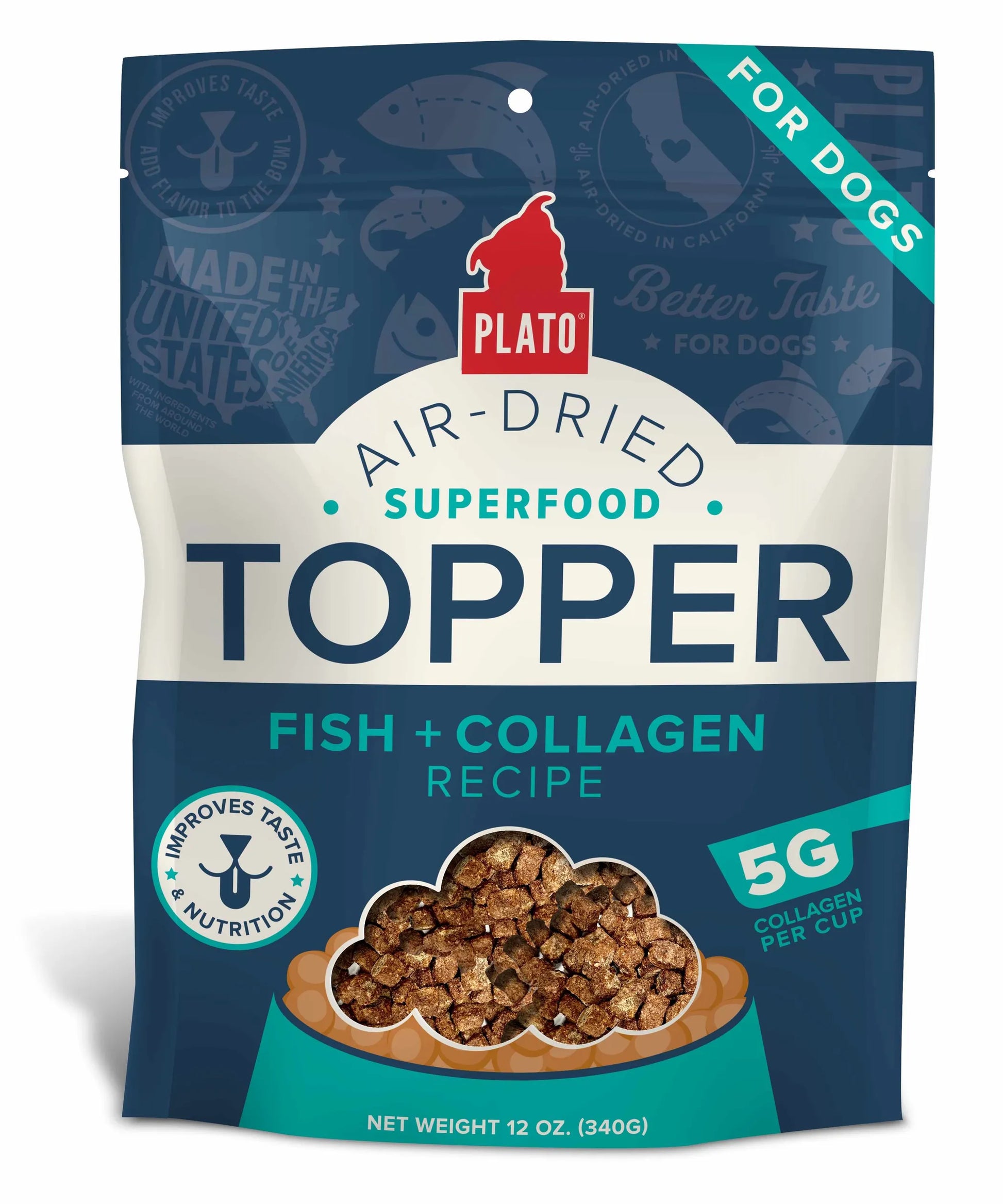 Plato Food Topper Fish & Collagen Recipe - Pets Perfect