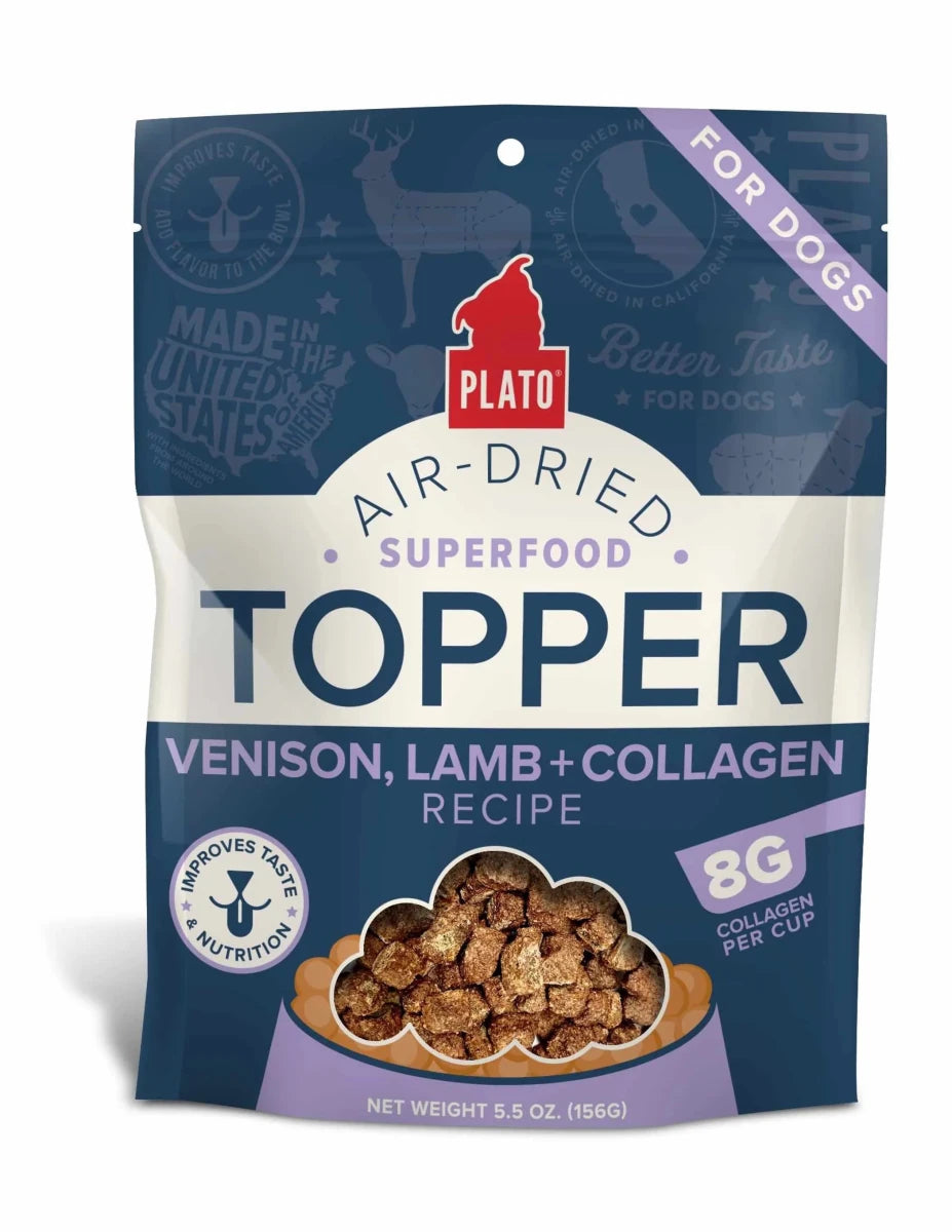 Plato Dry Dog Food Topper Venison, Lamb & Collagen Recipe - Pets Perfect