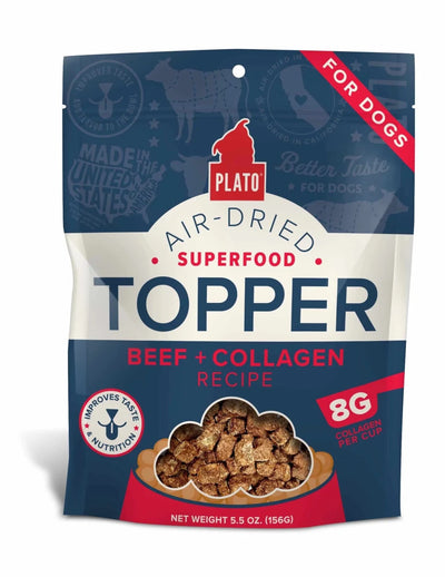Plato Dry Dog Food Topper Beef & Collagen Recipe - Pets Perfect
