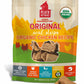 Plato Real Strips Organic Chicken - Air-Dried Dog Treats.