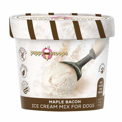 Puppy Cake Puppy Scoops Ice Cream Mix Maple Bacon Cup Small 2.32 oz - Pets Perfect