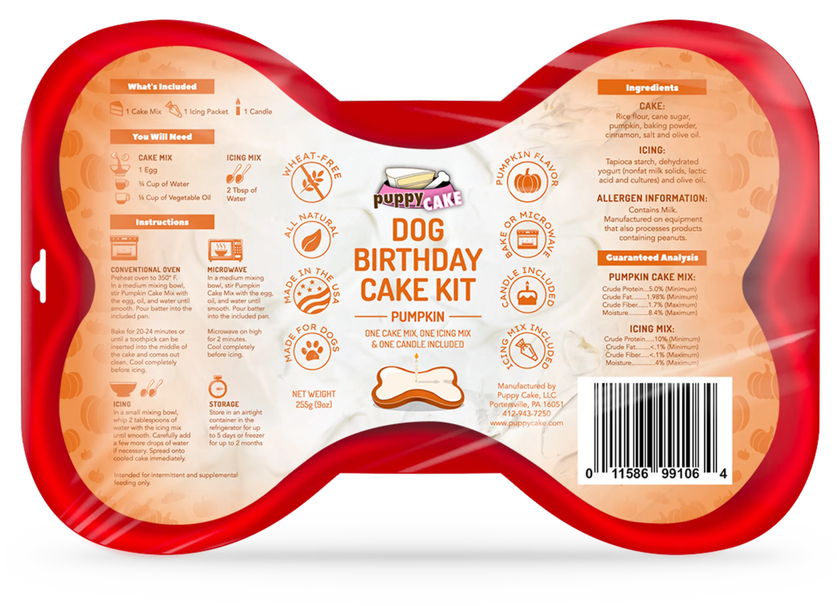 Puppy Cake Dog Birthday Cake Kit - Pets Perfect