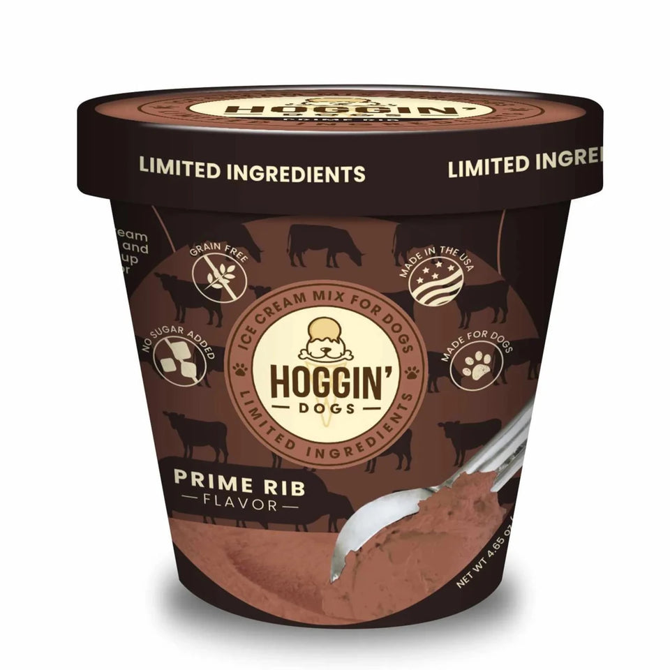 Puppy Cake Hoggin' Dogs Ice Cream Mix Prime Rib 4.65 oz - Pets Perfect
