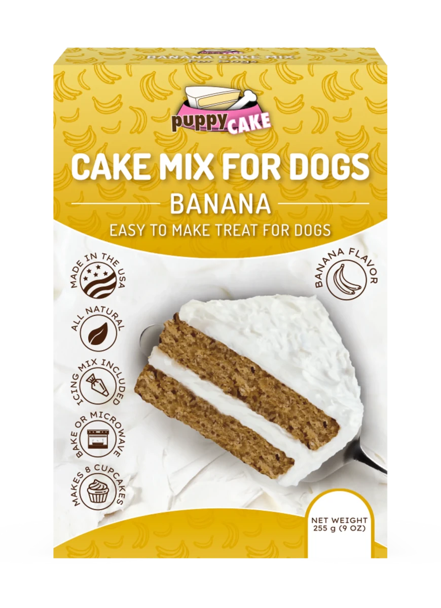 Puppy Cake Mix Banana 9 oz - Pets Perfect