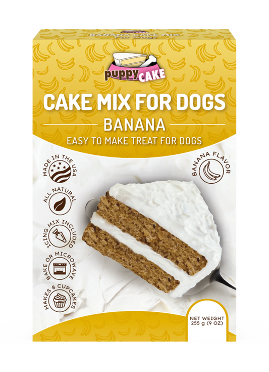 Puppy Cake Mix Banana 9oz - Pets Perfect