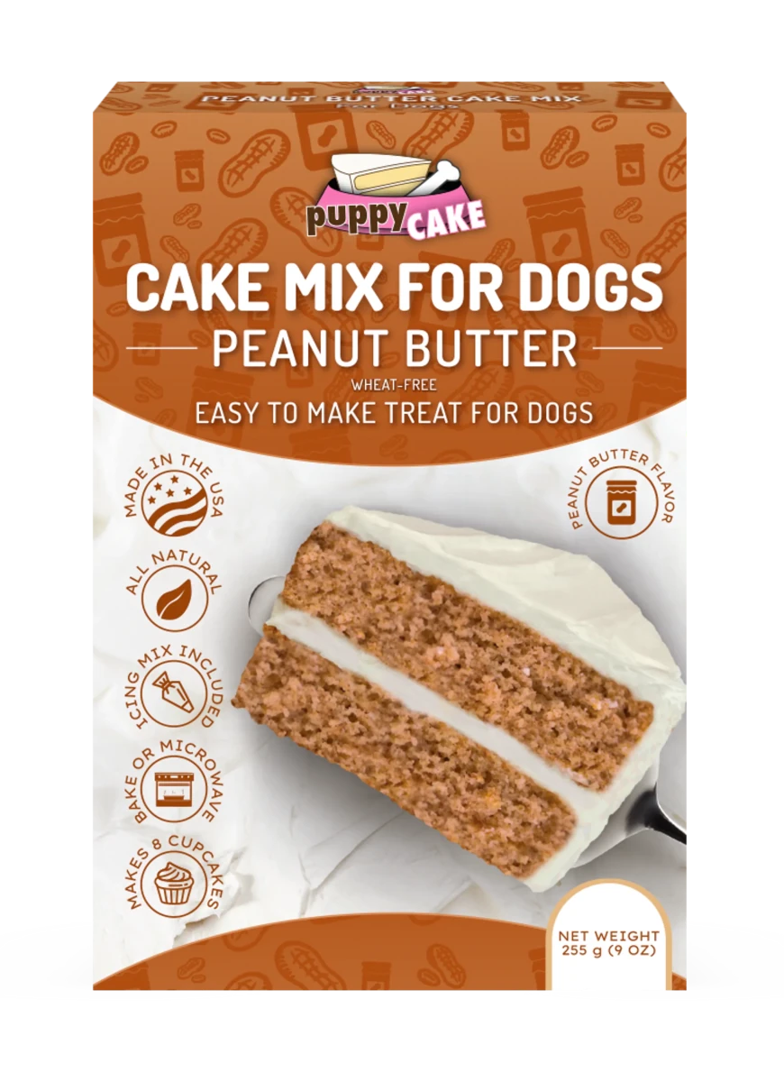 Puppy Cake Mix Peanut Butter 9 oz - Pets Perfect