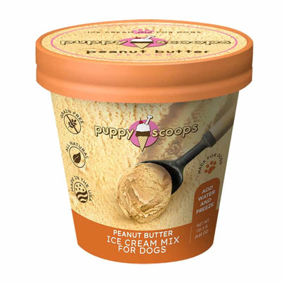 Puppy Cake Scoops Ice Cream Mix Peanut Butter Pint Large 4.65 oz - Pets Perfect