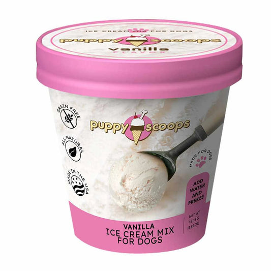 Puppy Scoops Vanilla Ice Cream Mix - Party Celebration Frozen Treats (4.65oz)