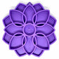SodaPup Mandala eTray Slow Feeder & Lick Mat for Dogs - Purple 8"
