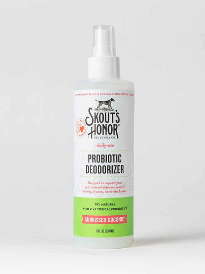 Skout's Honor Probiotic Daily Use Deodorizer Sunkissed Coconut 8oz - Pets Perfect