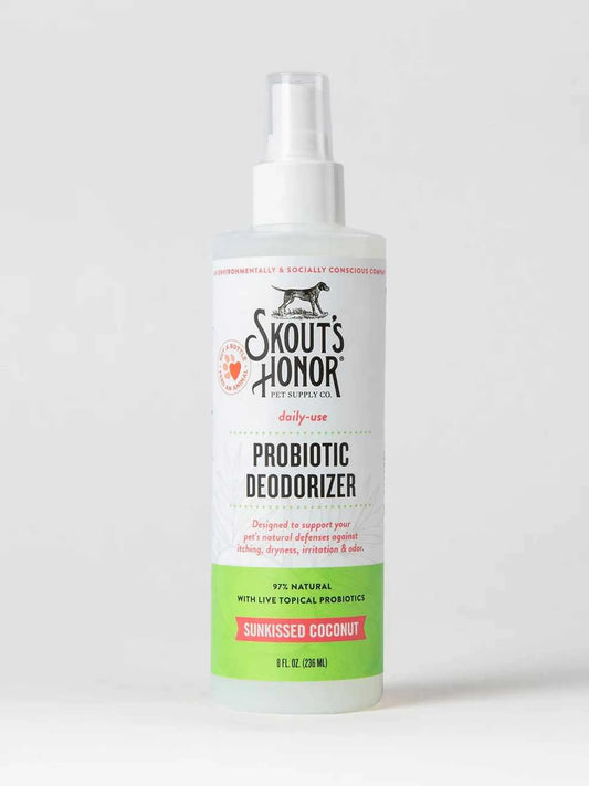 Skout's Honor Probiotic Daily Use Deodorizer Sunkissed Coconut 8oz - Pets Perfect