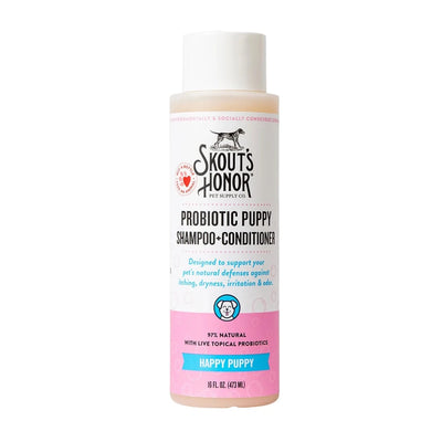 Skout's Honor Probiotic Pet Shampoo + Conditioner Happy Puppy 16 oz - Pets Perfect