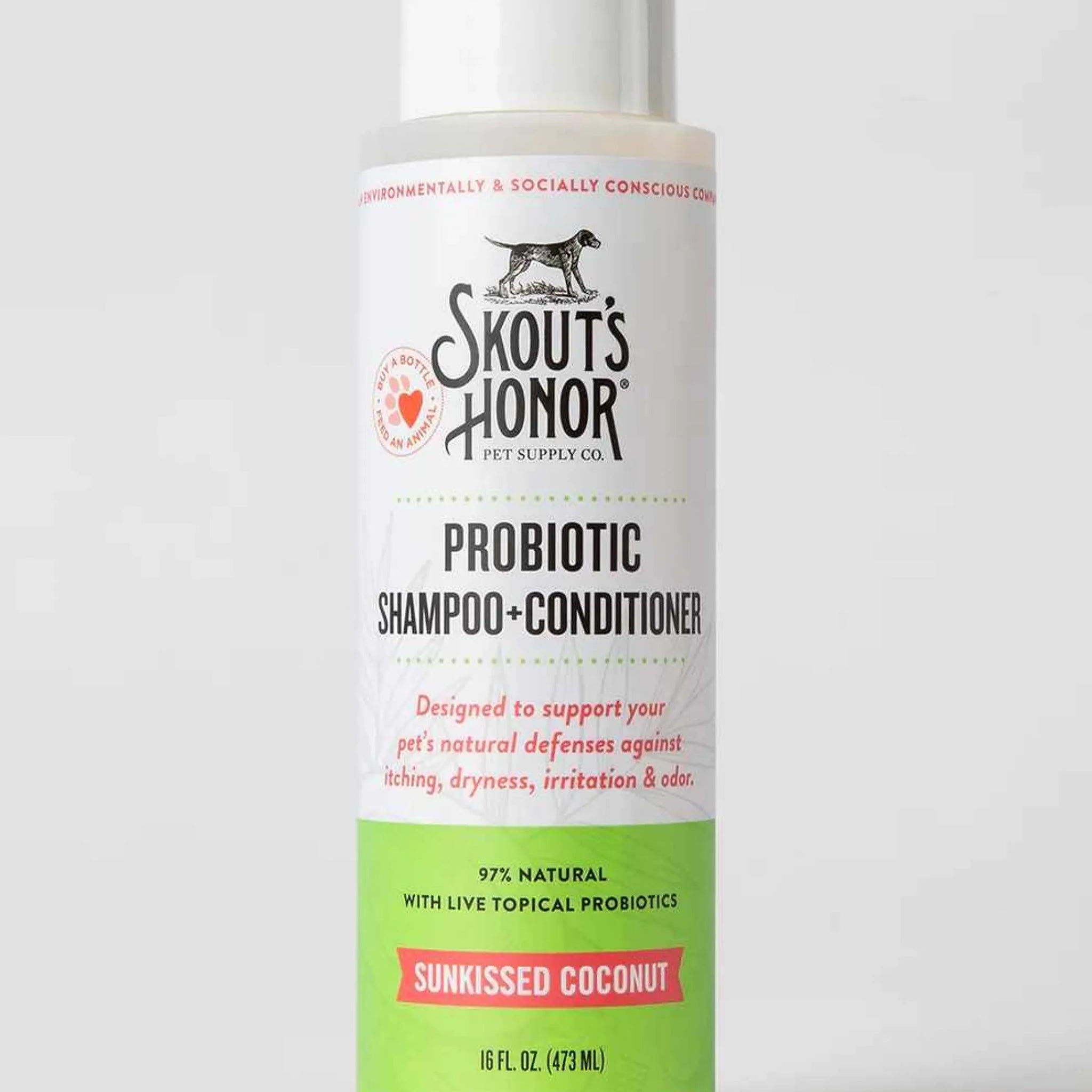 Skout's Honor Probiotic Shampoo + Conditioner Sunkissed Coconut 16oz