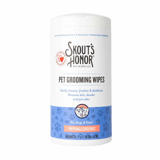 Skout's Honor Pet Grooming Wipes for Dogs & Cats 80ct - Pets Perfect