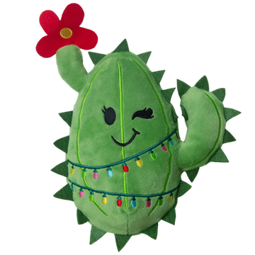 SnugArooz Cactus with Christmas Lights